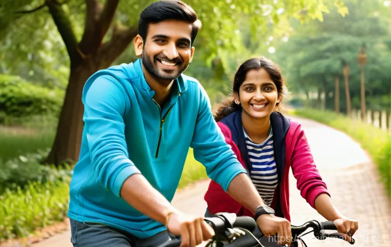 미니멀라이프 결혼 생활 - **Prompt:** An Indian couple in their late 30s or early 40s, dressed in smart-casual attire, sitting...