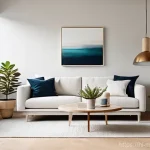 미니멀라이프 미니멀한 아파트 인테리어 - **Minimalist Living Room bathed in Natural Light:**
    "A pristine, minimalist apartment living roo...